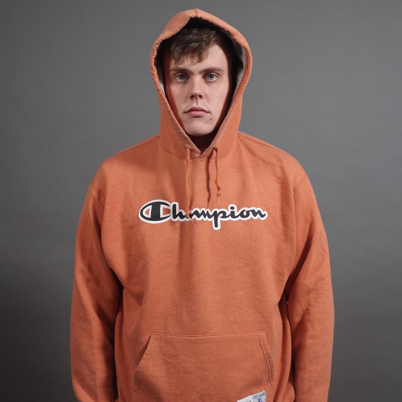 Champion sweater orange clearance xl