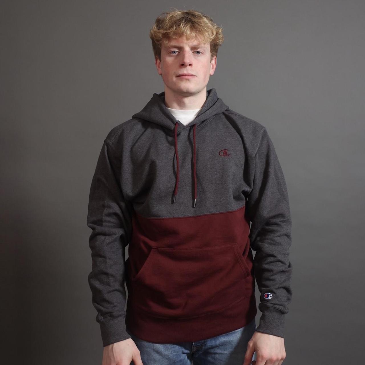 Champion hot sale hoodie burgundy