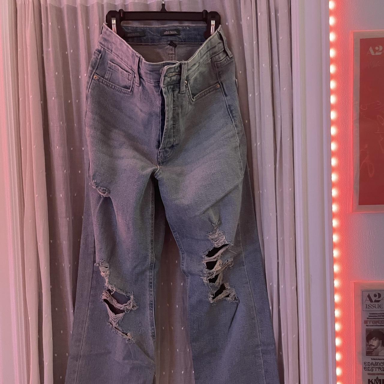 Wild Fable Women's Highest Rise 90s Straight Jeans - Depop