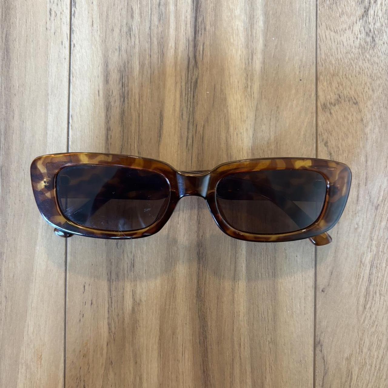 Women's Square Sunglasses - Brown – Rectangle tor… - image 1