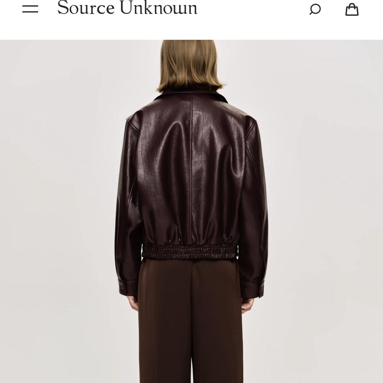 Source Unknown Women's Bomber Jacket - Burgundy/P… - image 2