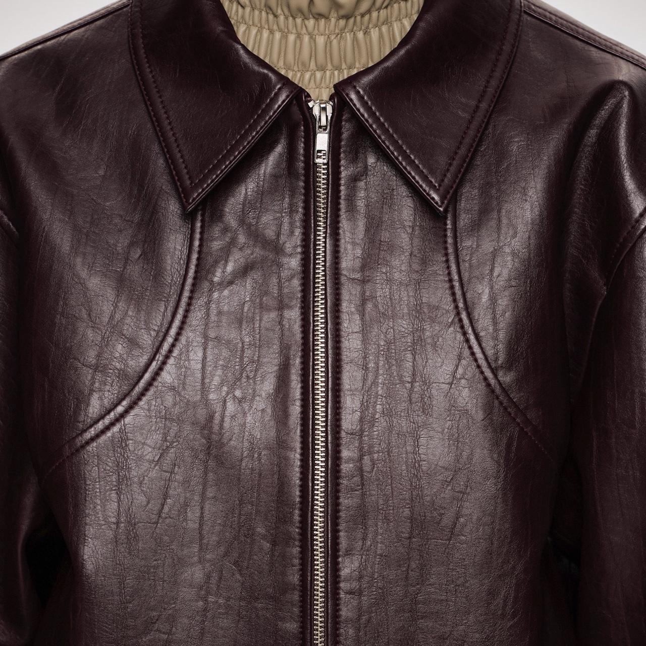 Source Unknown Women's Bomber Jacket - Burgundy/P… - image 3