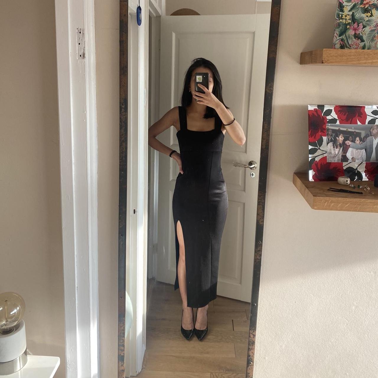asos black tie dresses