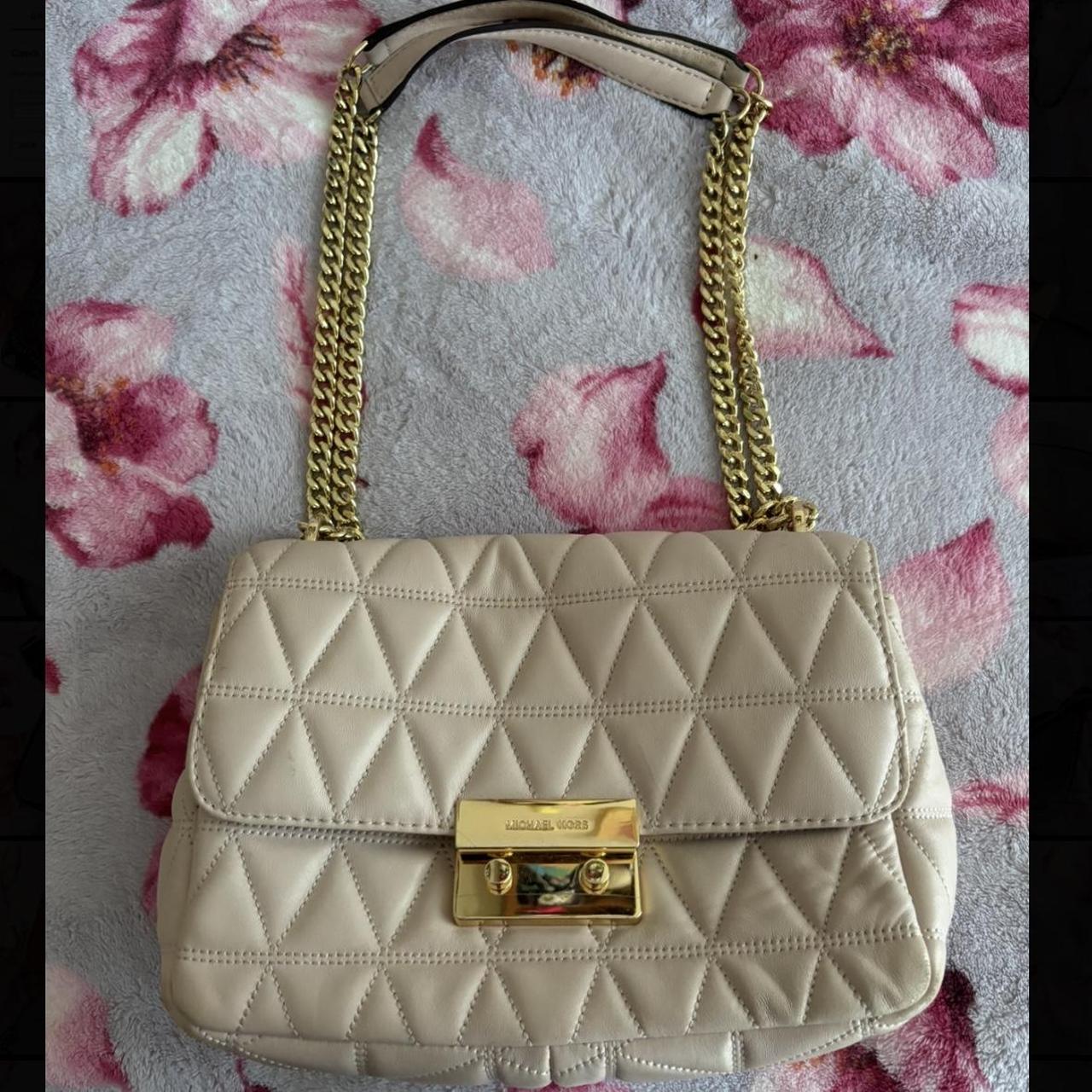 Michael Kors Sloan Soft Pink Quilted Bag Used a. Depop