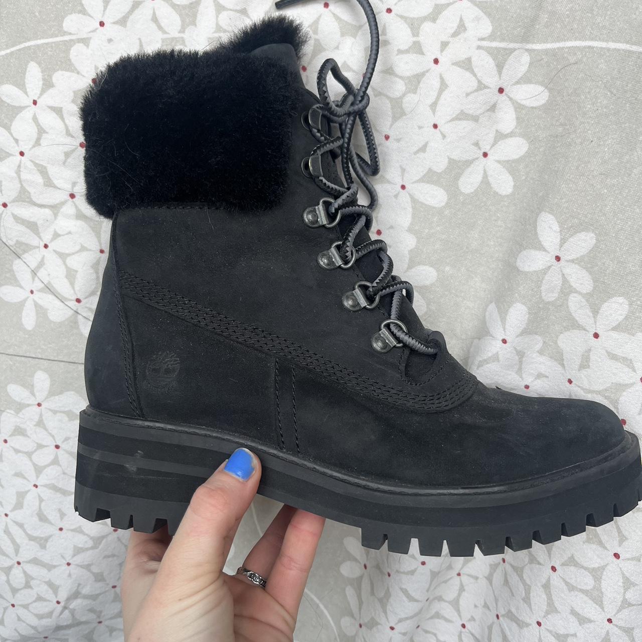 Womens timberland shop boots with fur