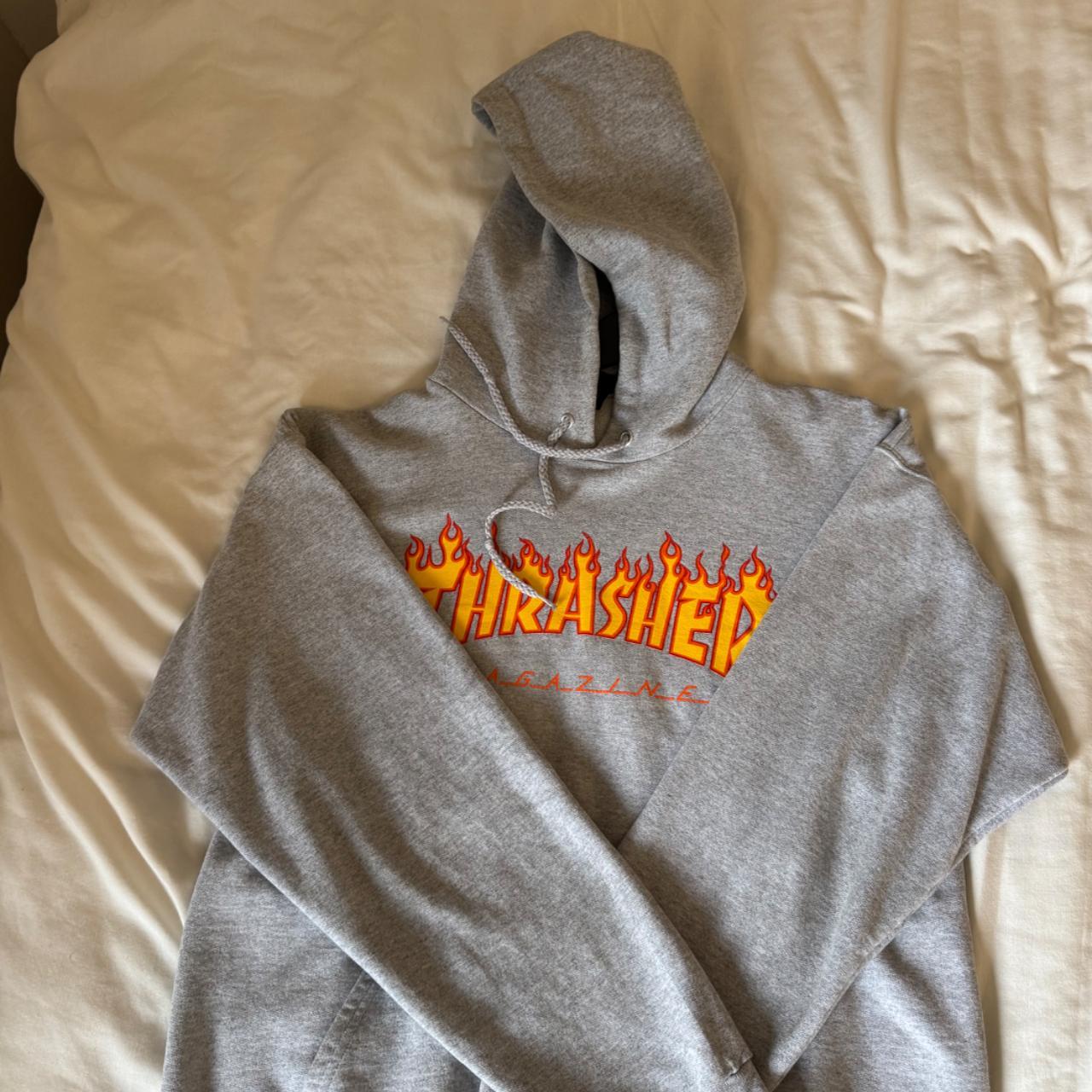 Light grey thrasher hoodie best sale