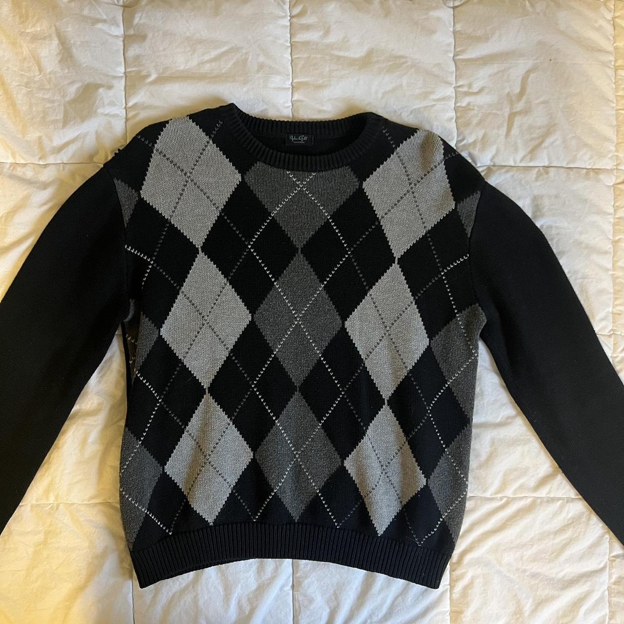 John Galt classic plaid sweater 🖤 thick, comfy... - Depop