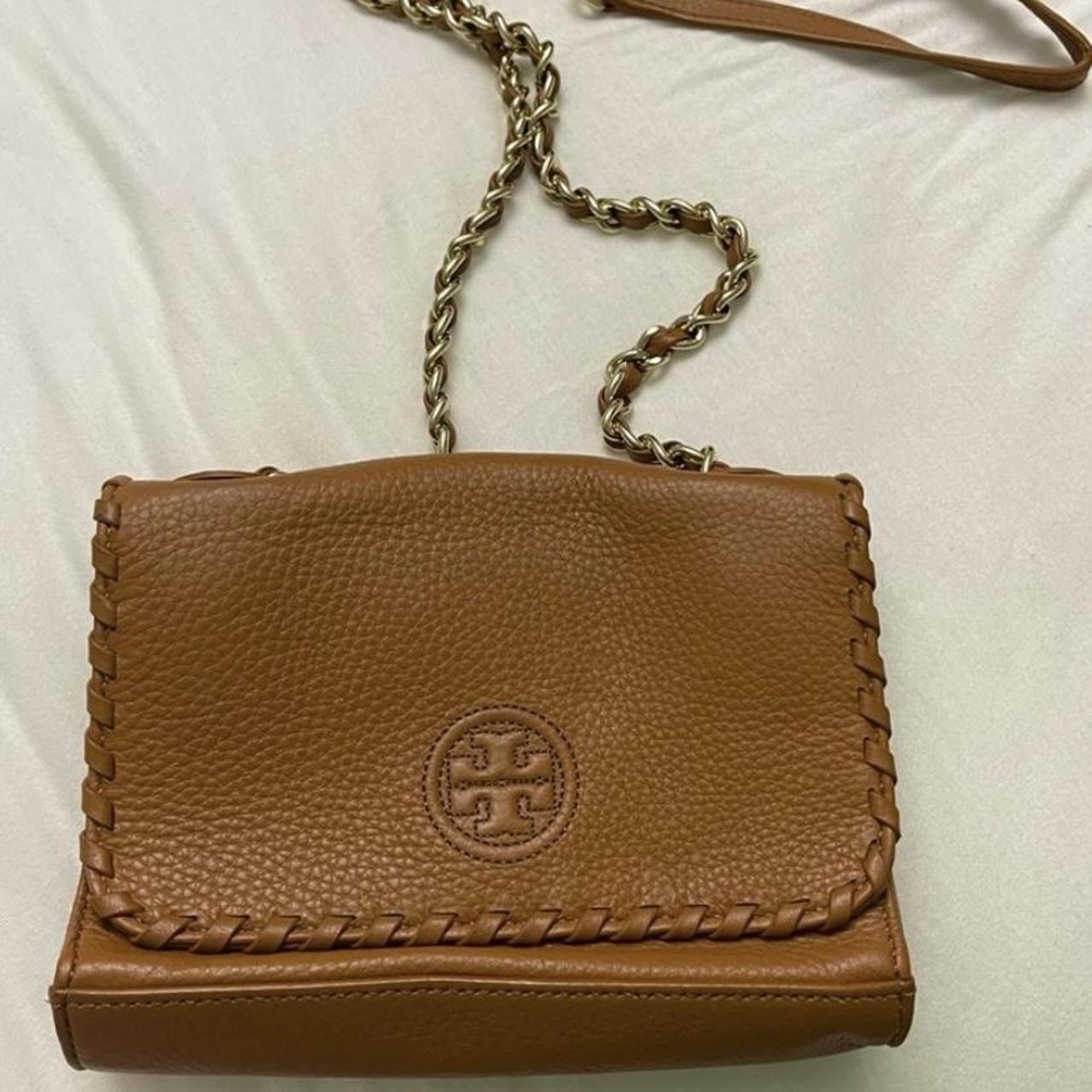 Tory burch marion shop shrunken shoulder bag