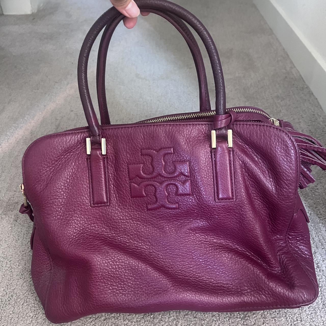 Vintage Tory Burch quilted bag; authentic, mauve - Depop