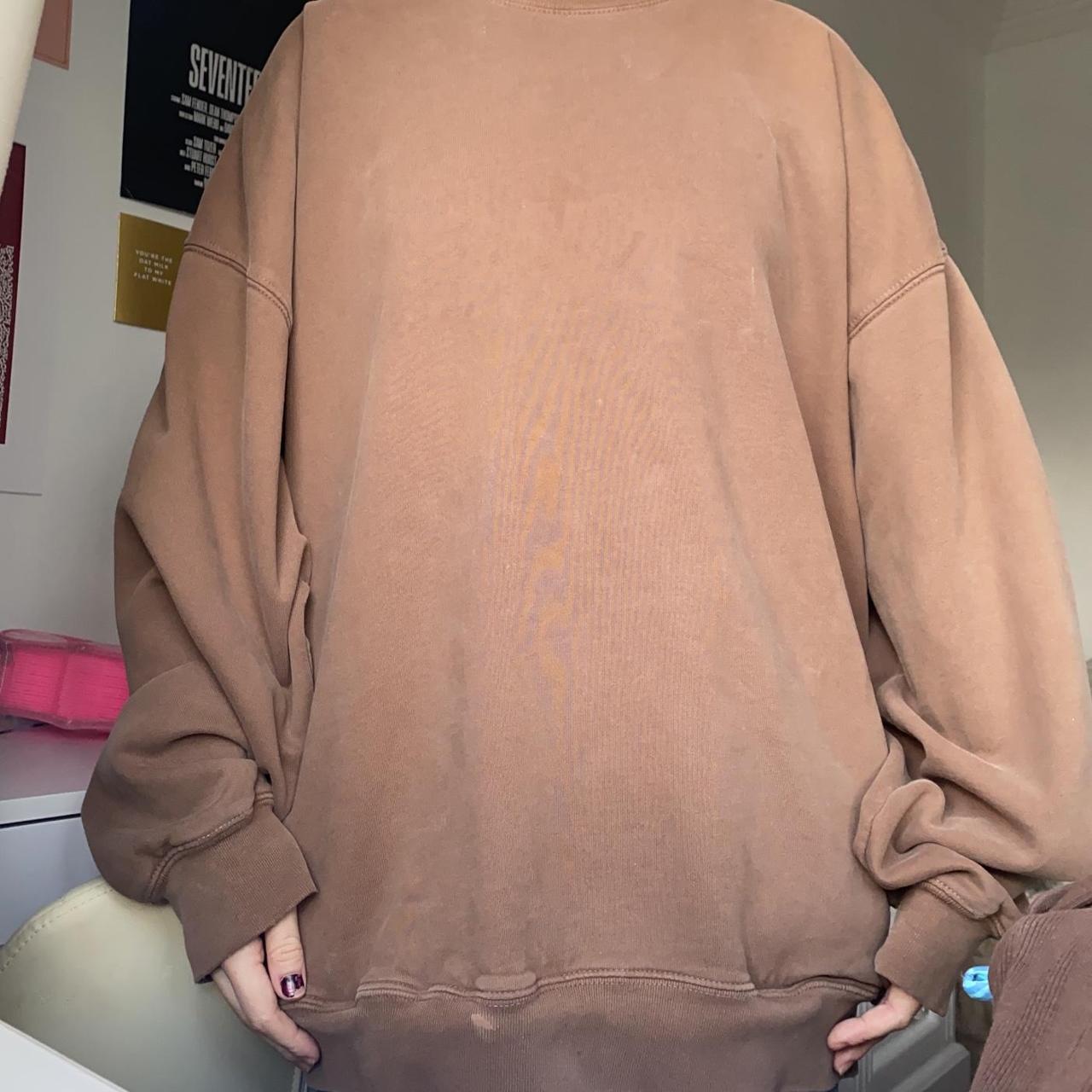 Brandy Melville Women's Brown Sweatshirt Depop