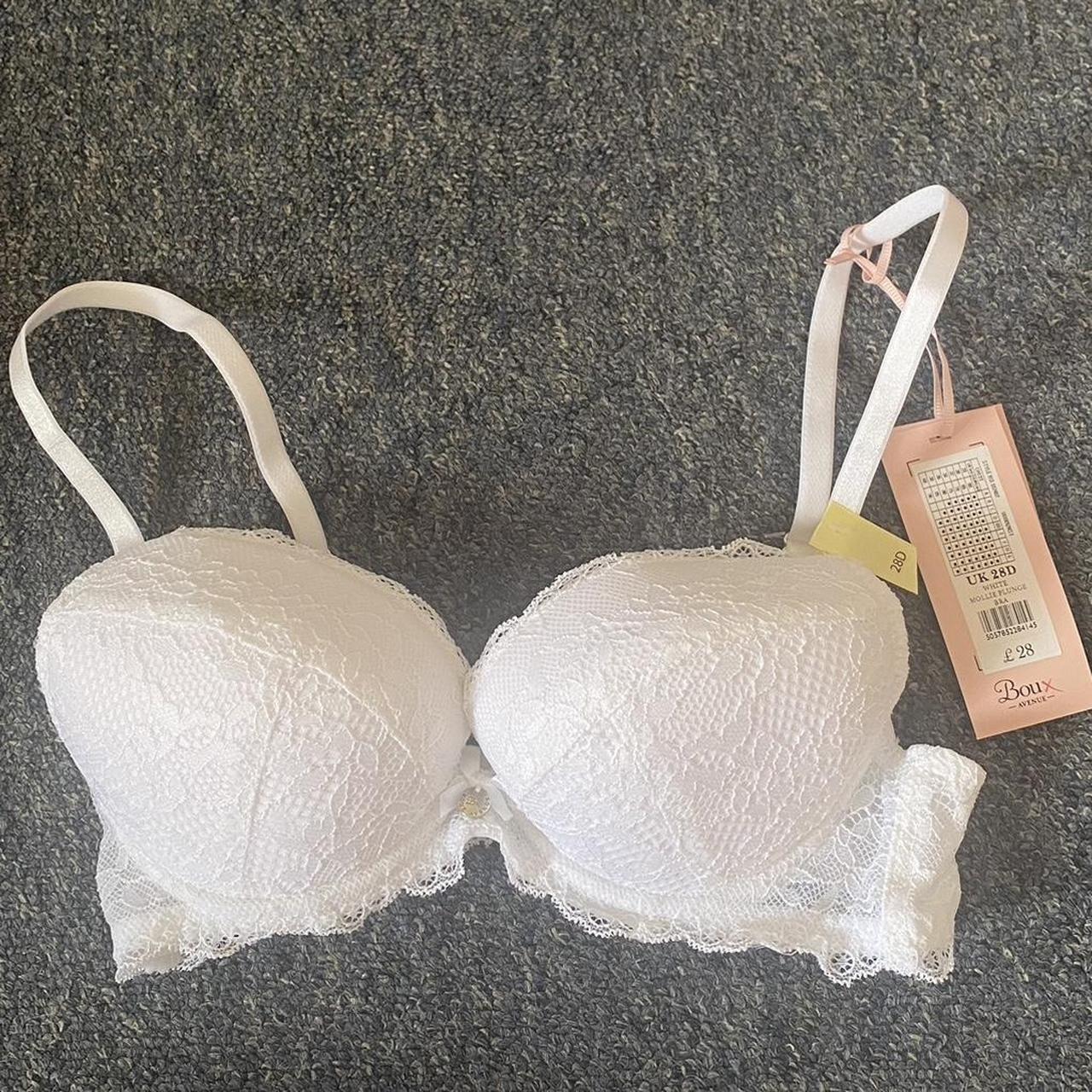 Boux Avenue Mollie plunge bra in white 🤍 In a size - Depop