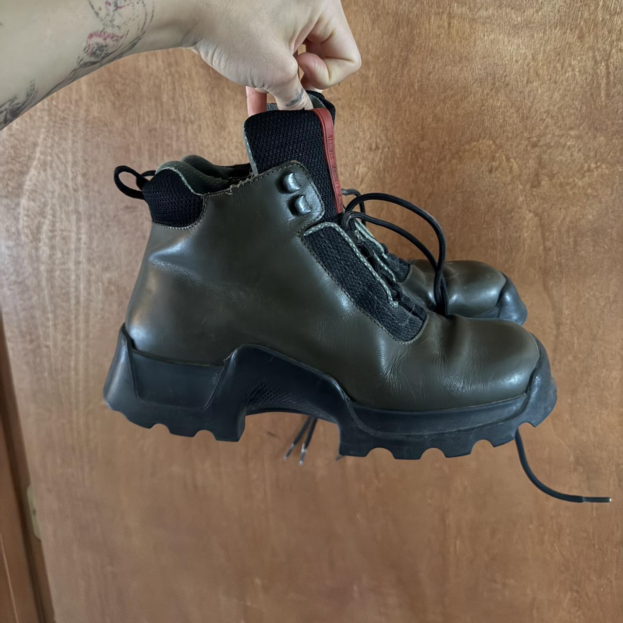Prada boots-monolith - Depop