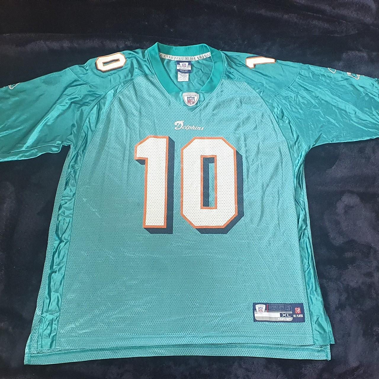 Men's NFL Jersey XL Vintage Miami Dolphins Note... Depop