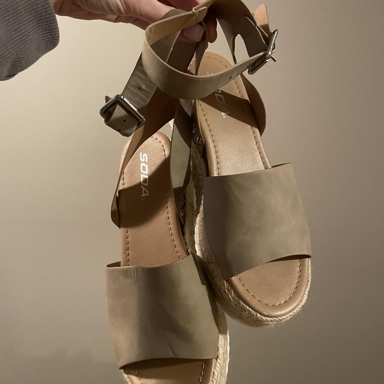 tan platform sandals