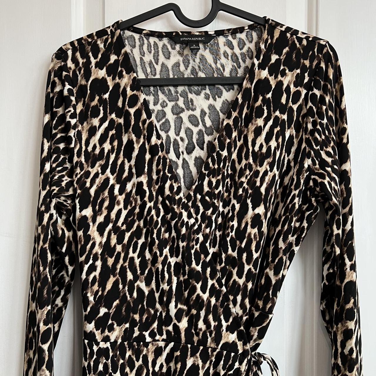 Wrap Dress Animal Print Dress Banana Republic DRESS BY