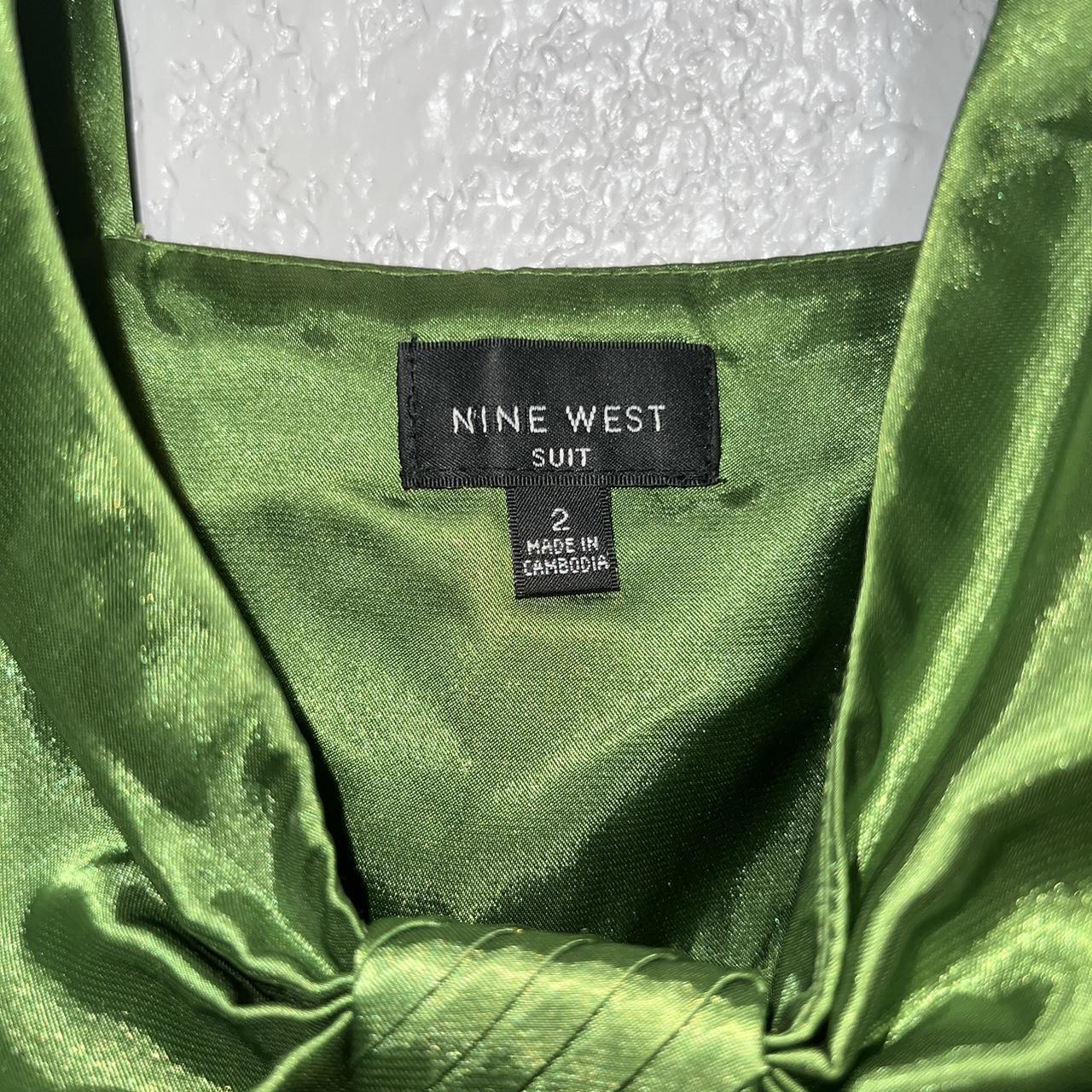 Nine West Women's Green Blouse | Depop