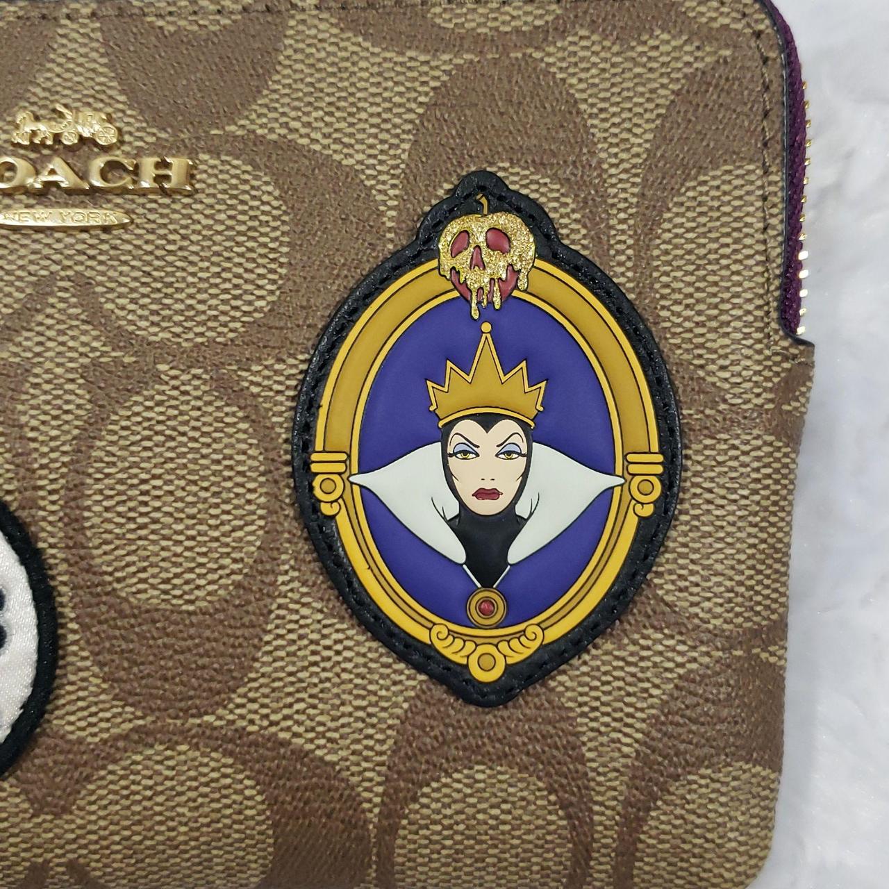 NWT Coach Disney X Coach Card Case With Evil Queen - Depop