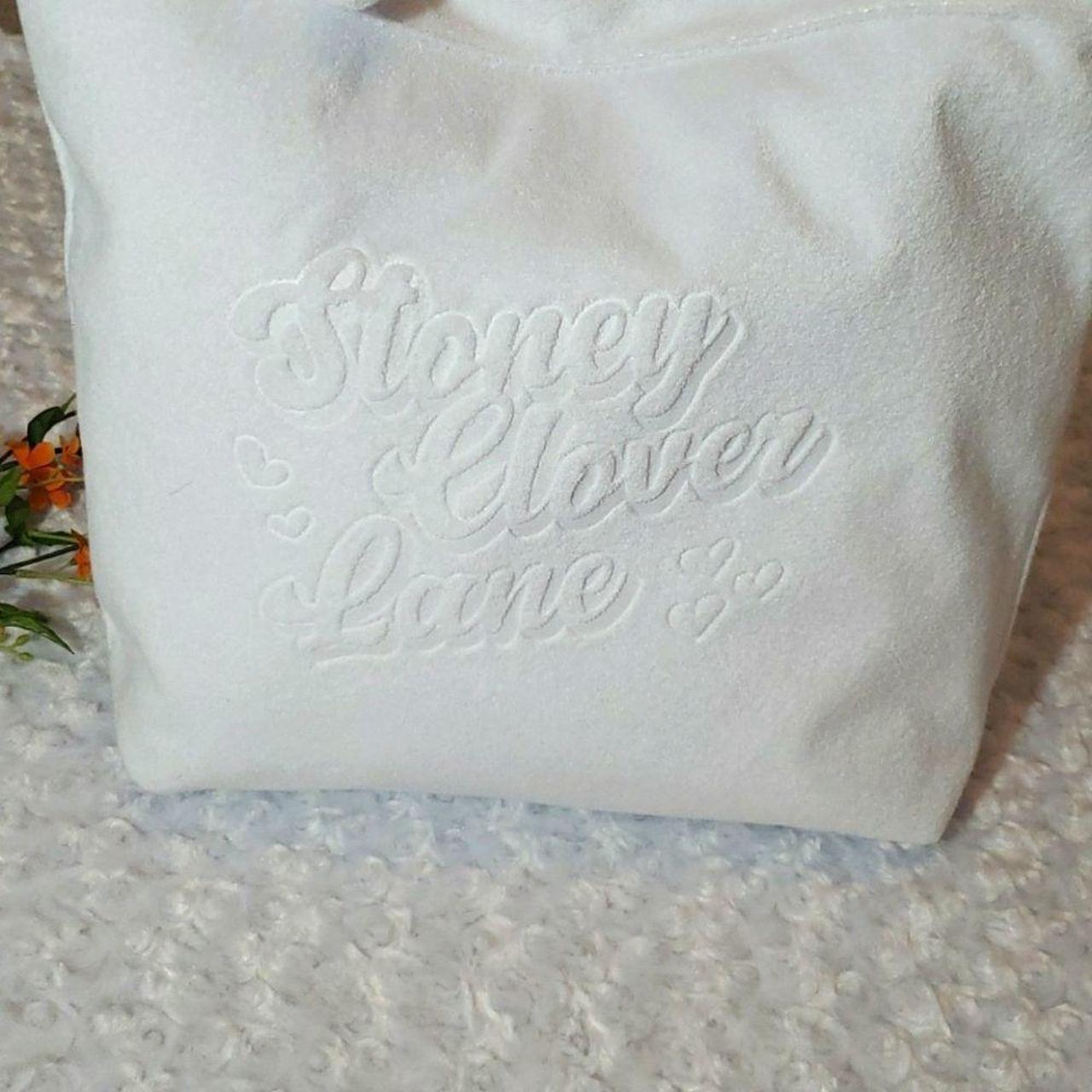 Stoney Clover Lane x Target Terry Cloth Embossed White Tote Bag