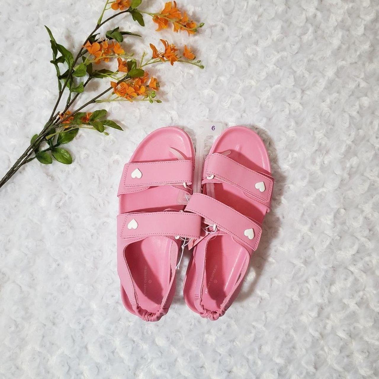 Target pink online sandals