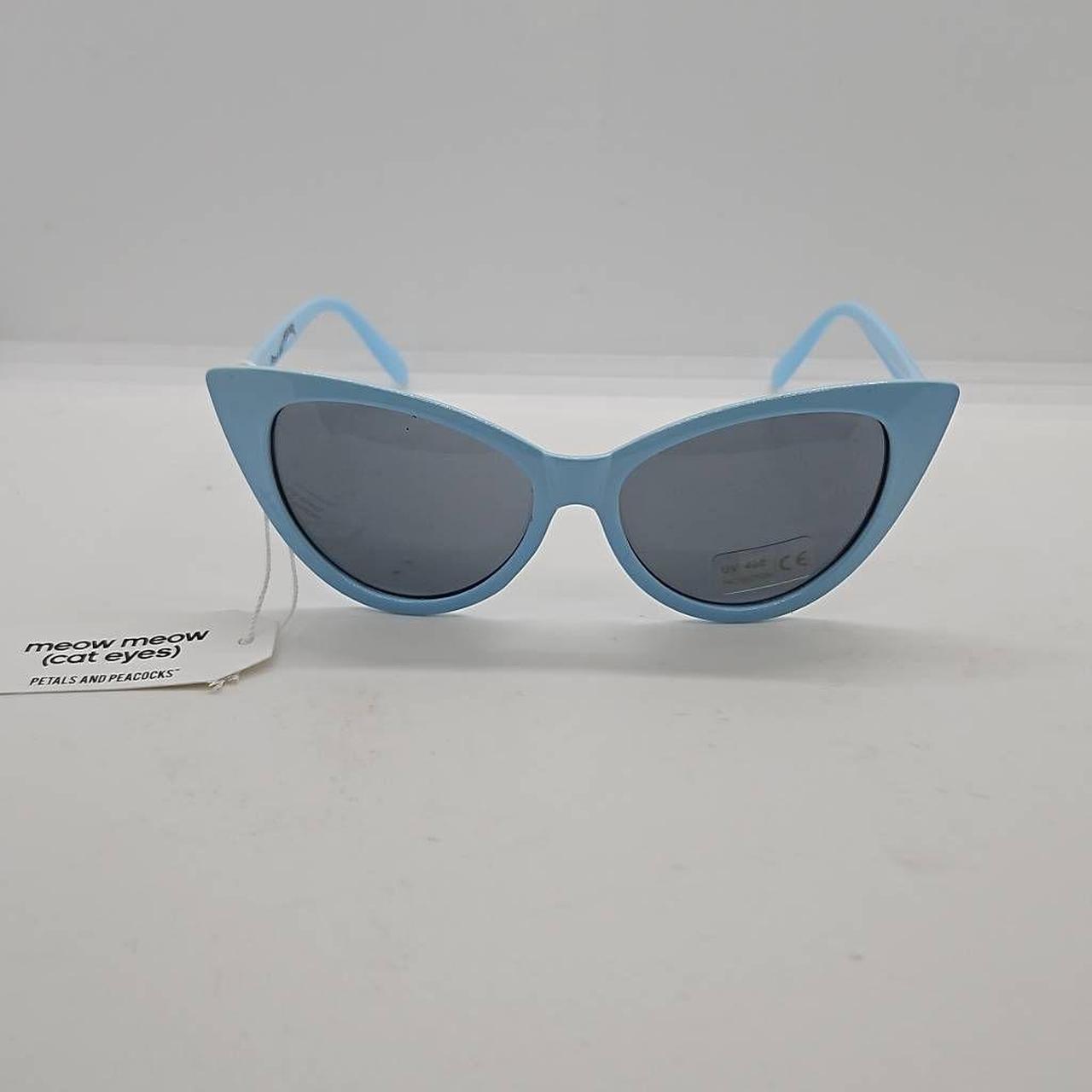 Claudette Cat Eye Blue-Green Sunglasses | Zeelool Glasses