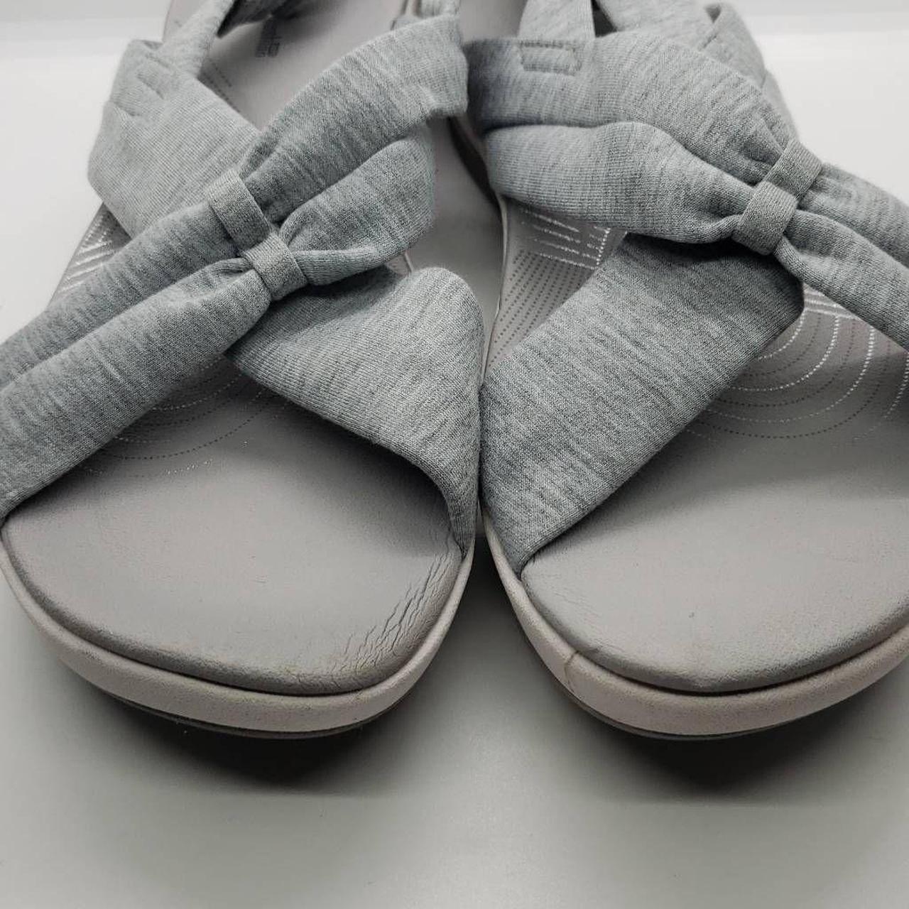 Clarks Arla Meg Women Sandals Flat Strappy Grey Depop