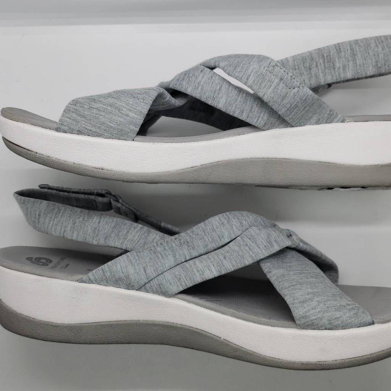 Clarks gray shop sandals