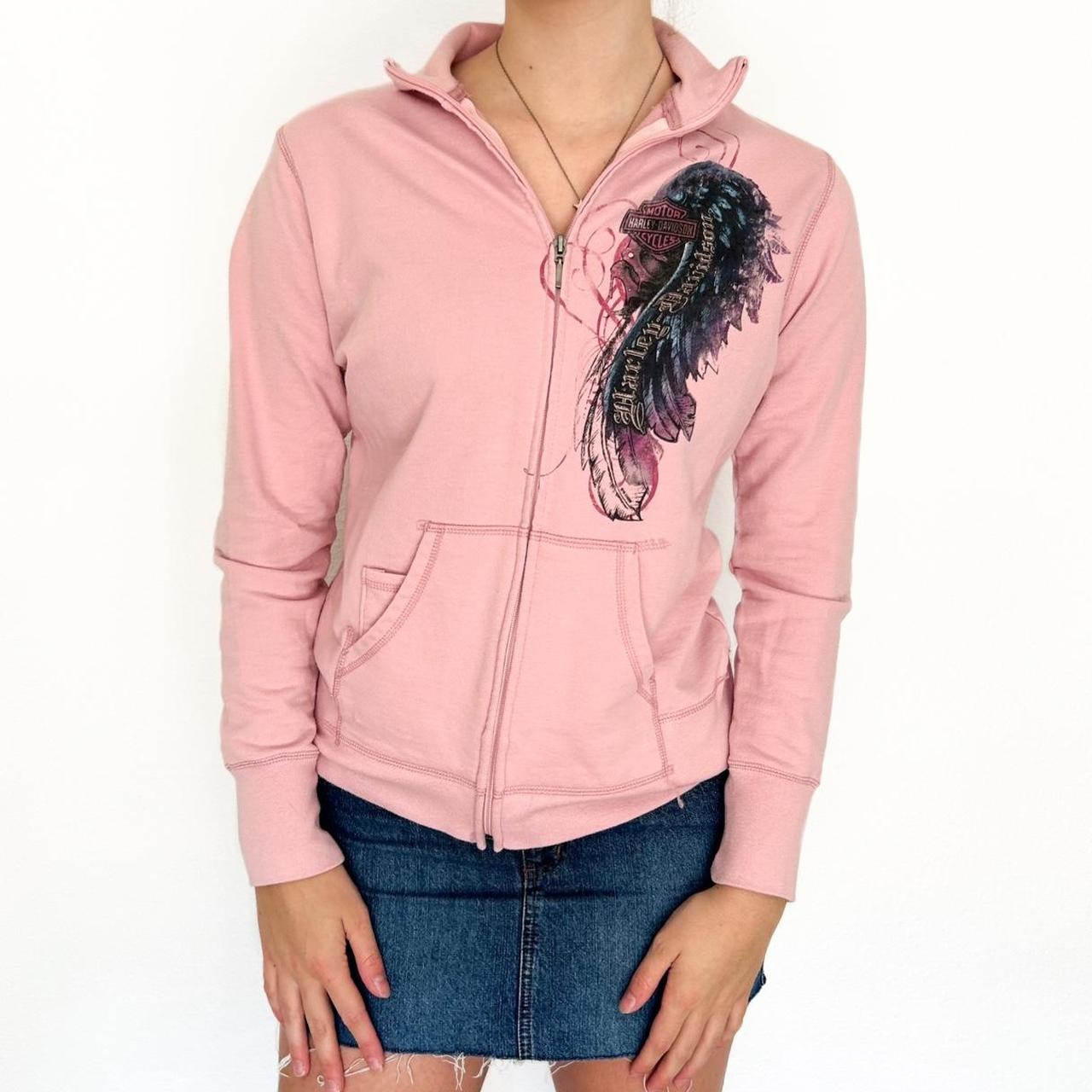 Harley davidson hot sale pink hoodie