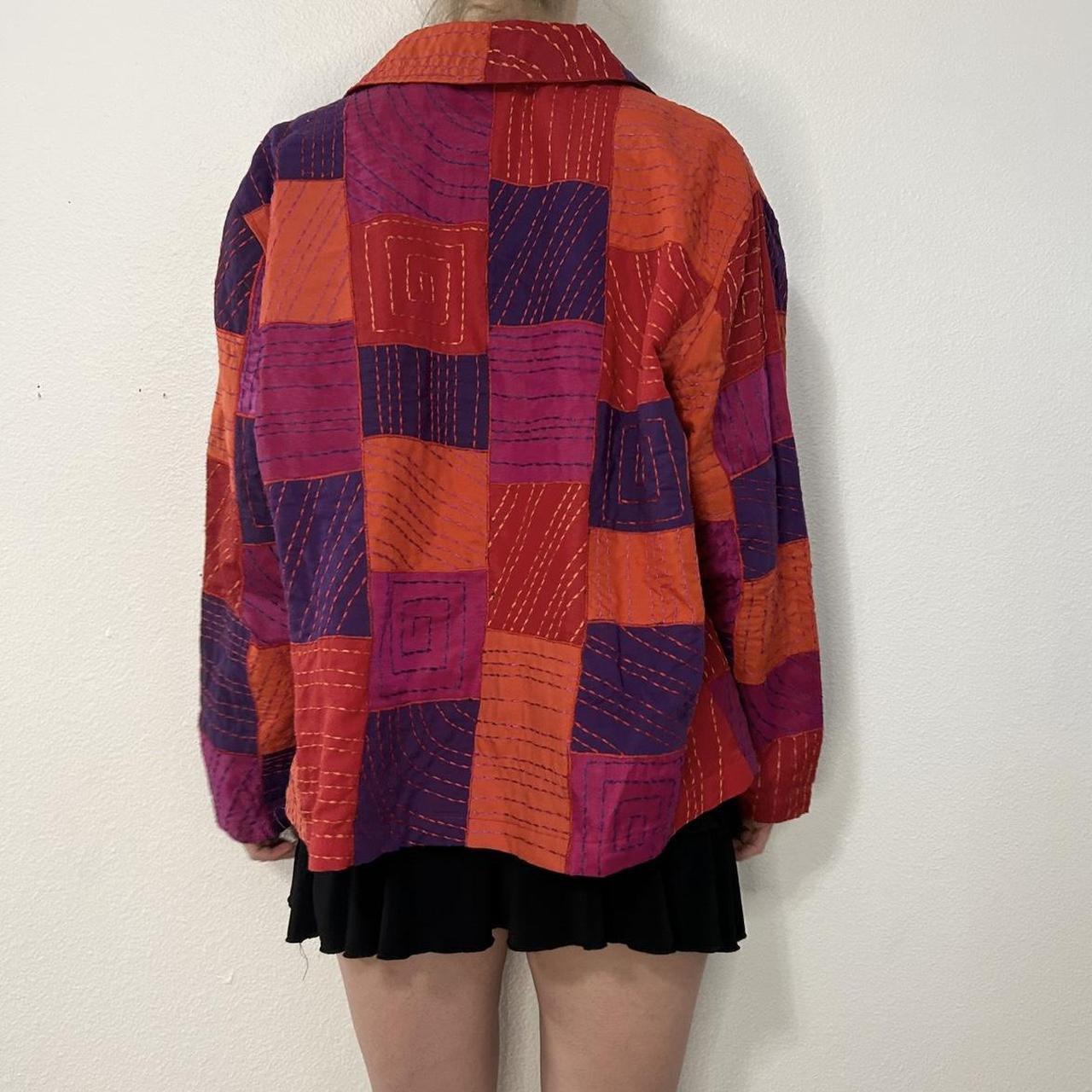 Women's Blouse - Multi - XXL – Patchwork multicol… - image 2