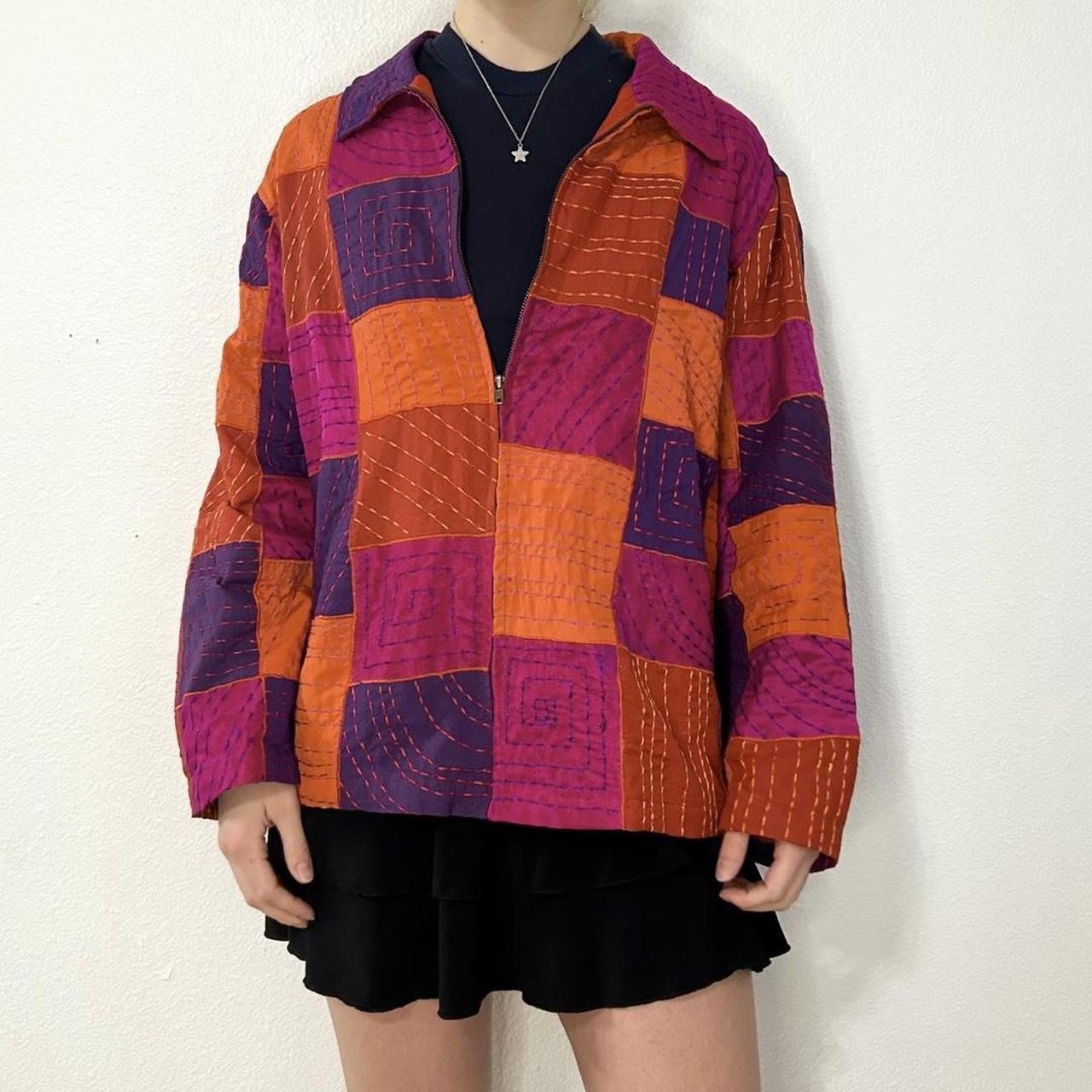 Women's Blouse - Multi - XXL – Patchwork multicol… - image 1