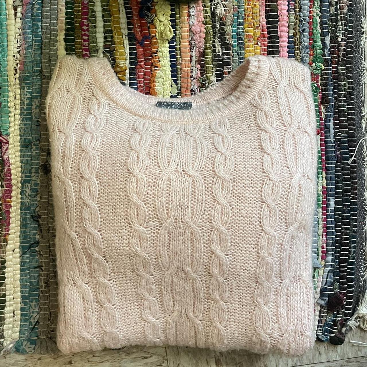 Cute Pink sweater Labeled M, fits S Repop! Just dont... - Depop