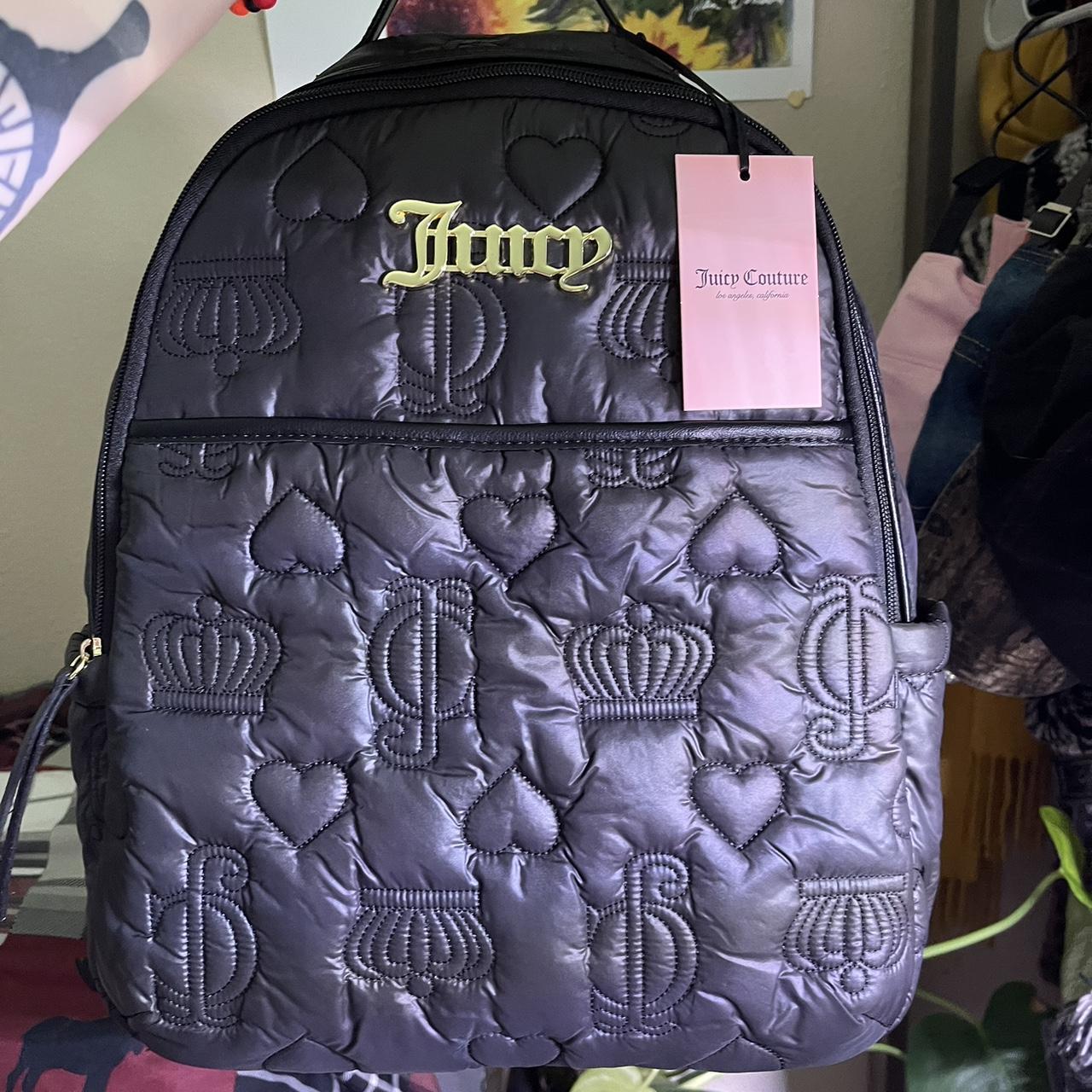 Juicy couture mini backpack black Look stylish - Depop