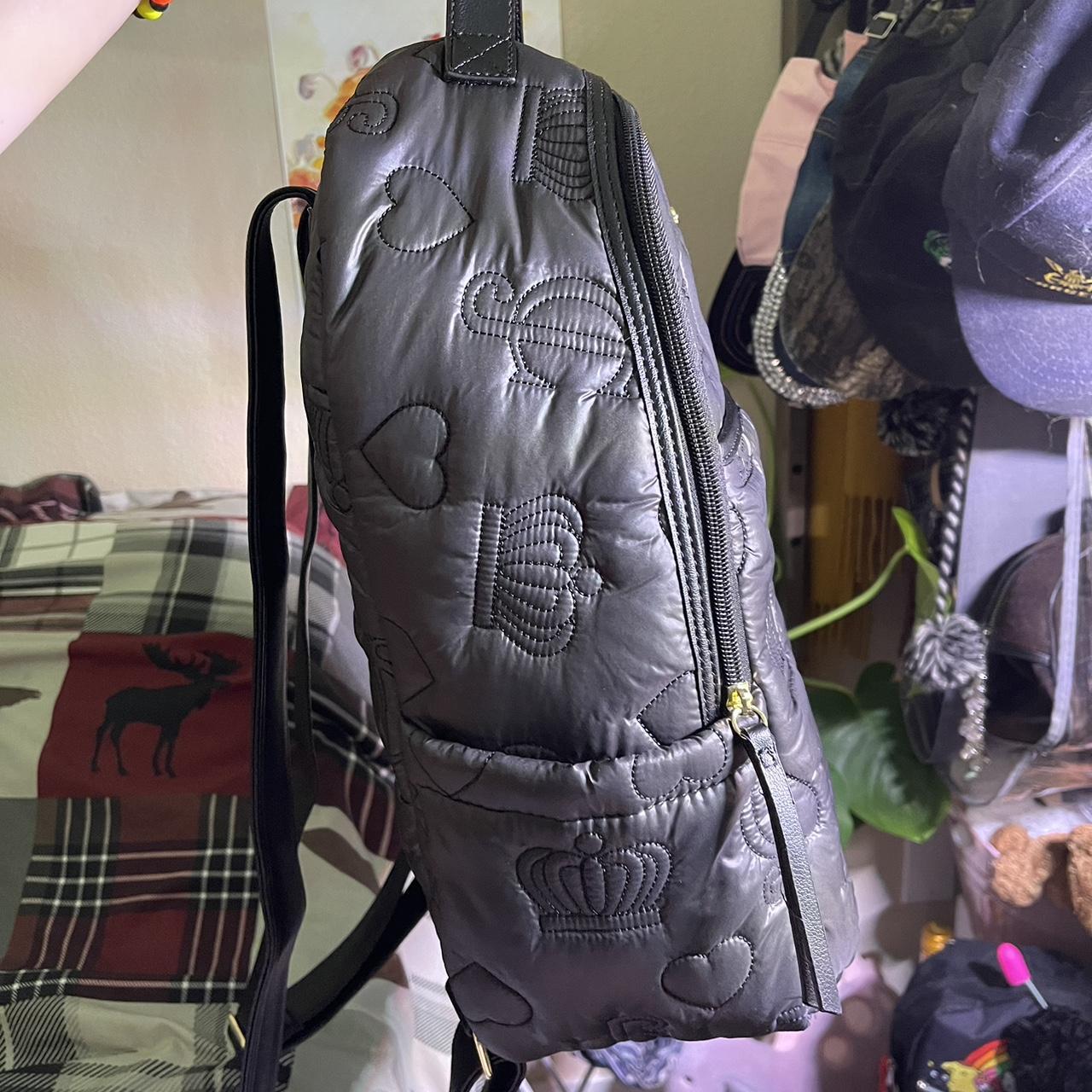 mini black backpack w/ gold hardware 🖤 worn a - Depop