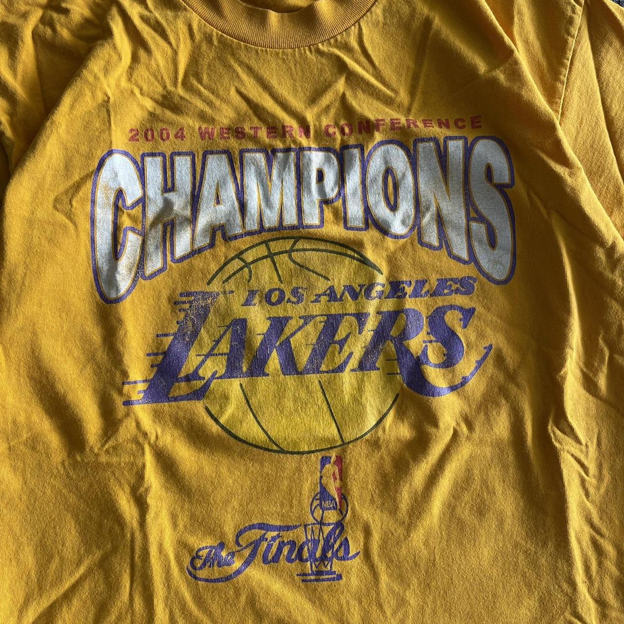 Vintage 2004 Lakers Western Conference Champions - Depop