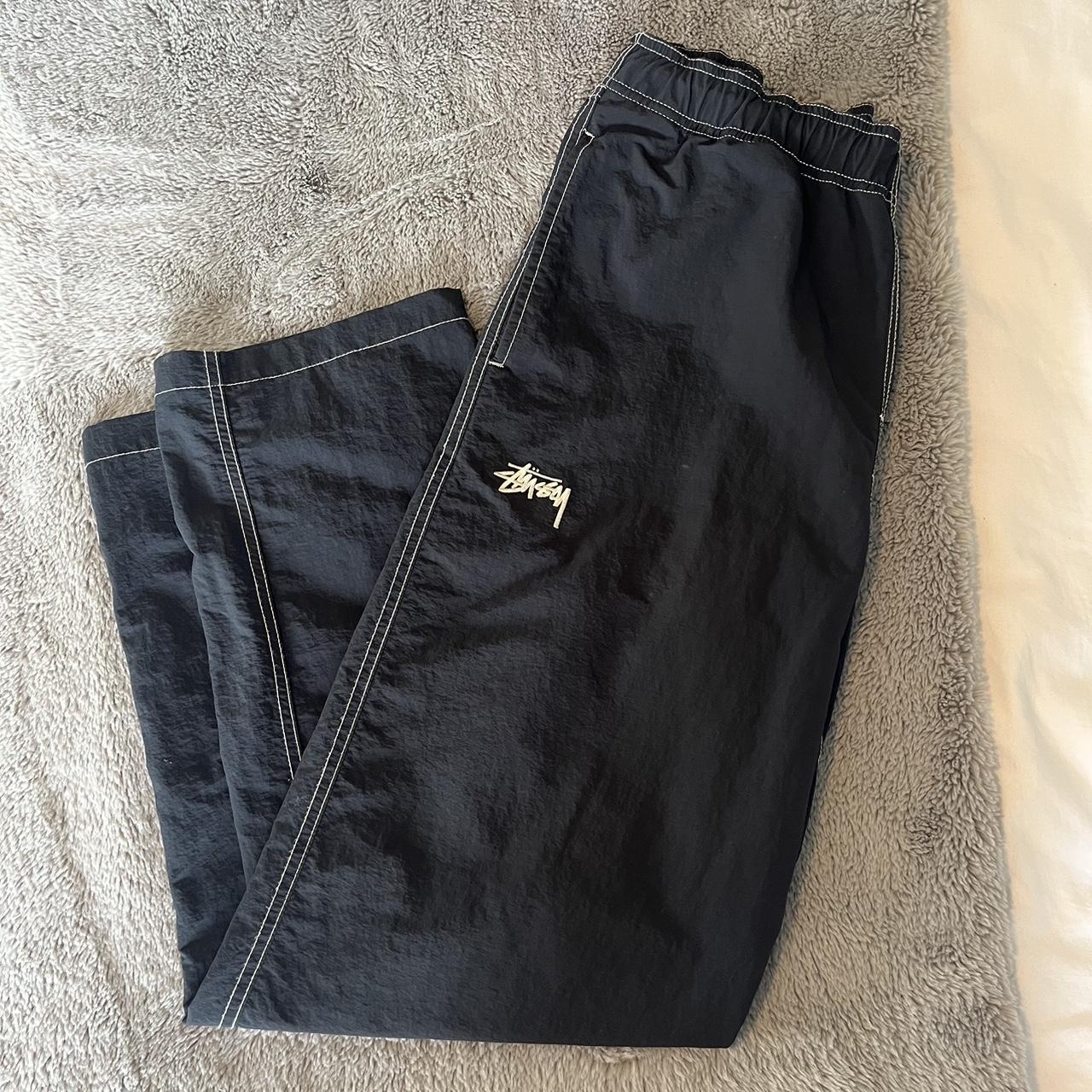 Stussy nylon beach pants - size small - 9/10... - Depop