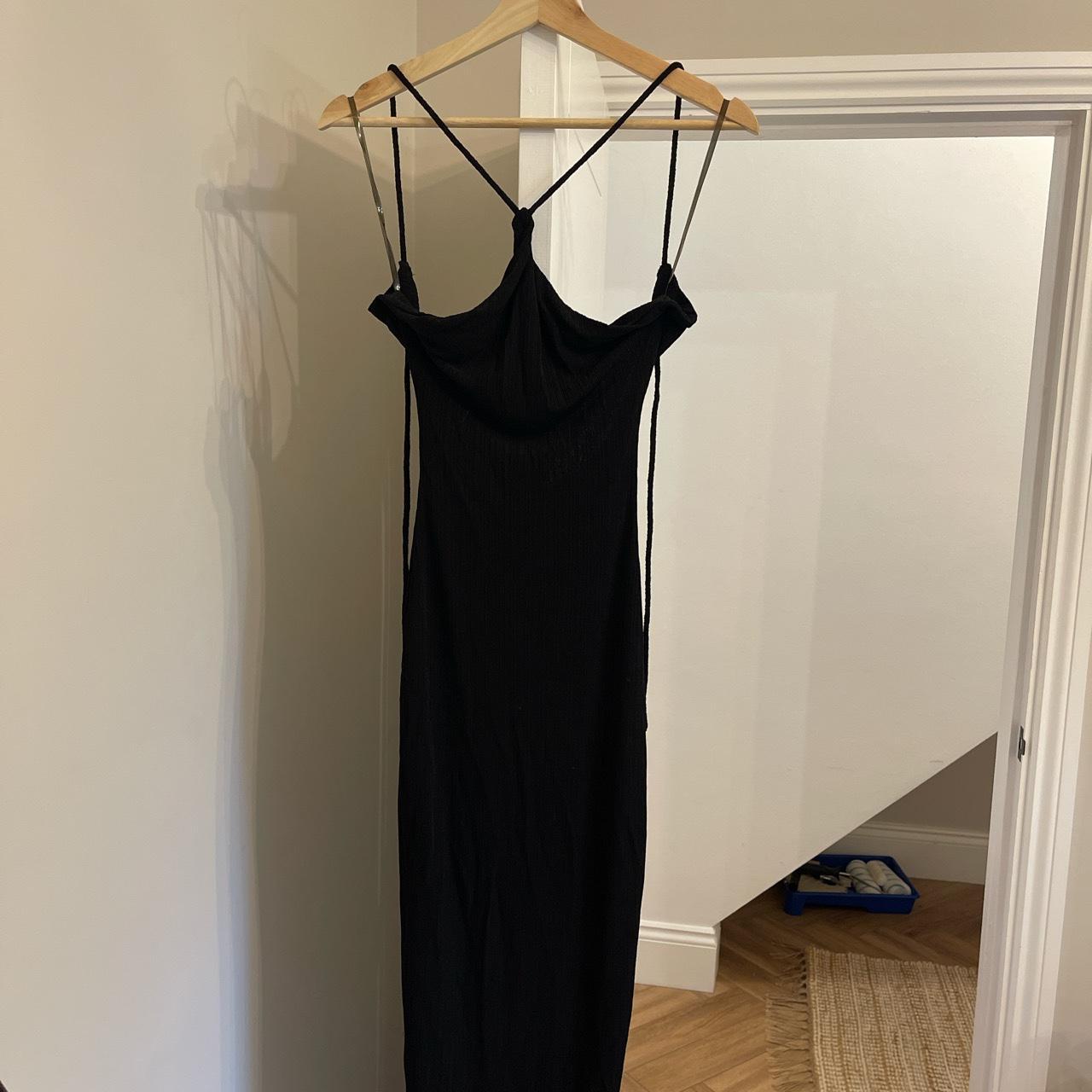 Black Naked wardrobe halter-neck maxi dress Medium... - Depop