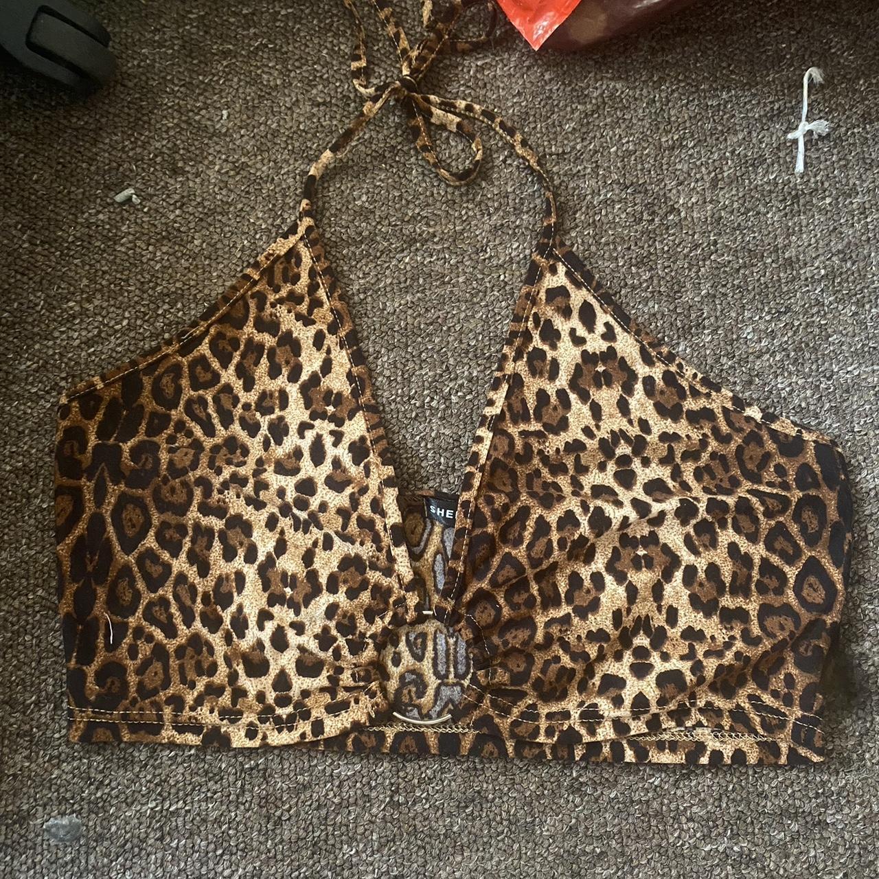 Y2k Trashy Leopard Print Bra Top Again, Not Great - Depop