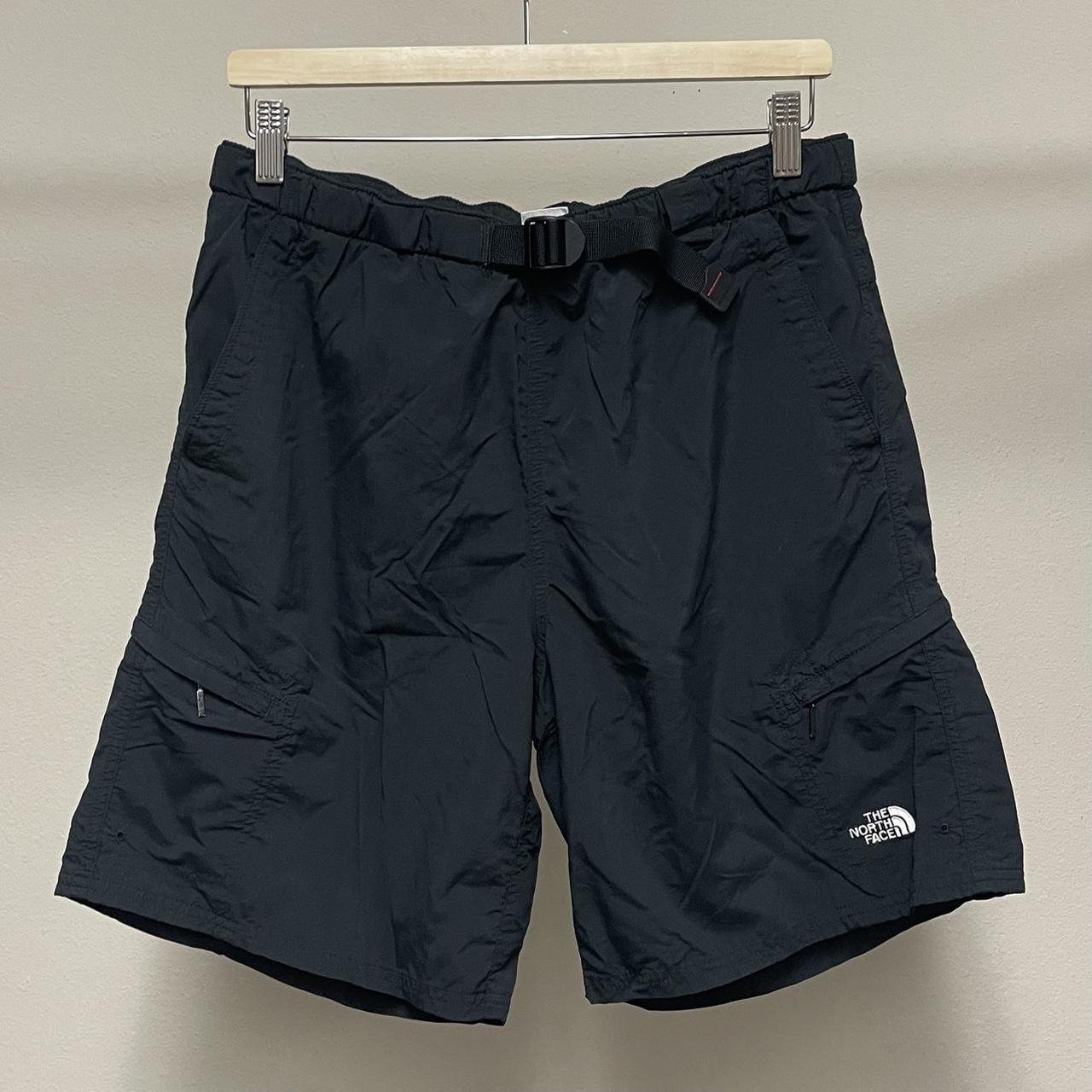 The North Face hiking shorts Black cargo outdoor... - Depop