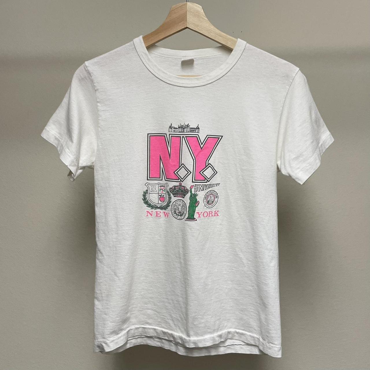 New York Yankees Shirt Women Large Gray PINK - Depop