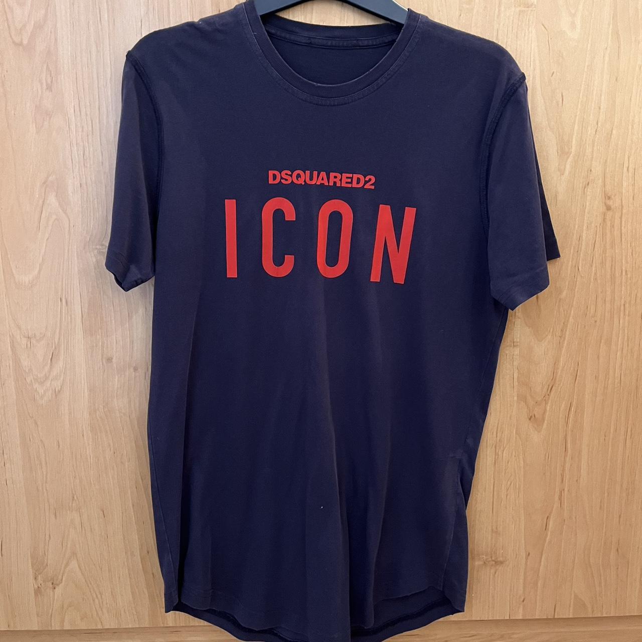 Boys dsquared Tshirt navy red #dsquared #ds2 Depop