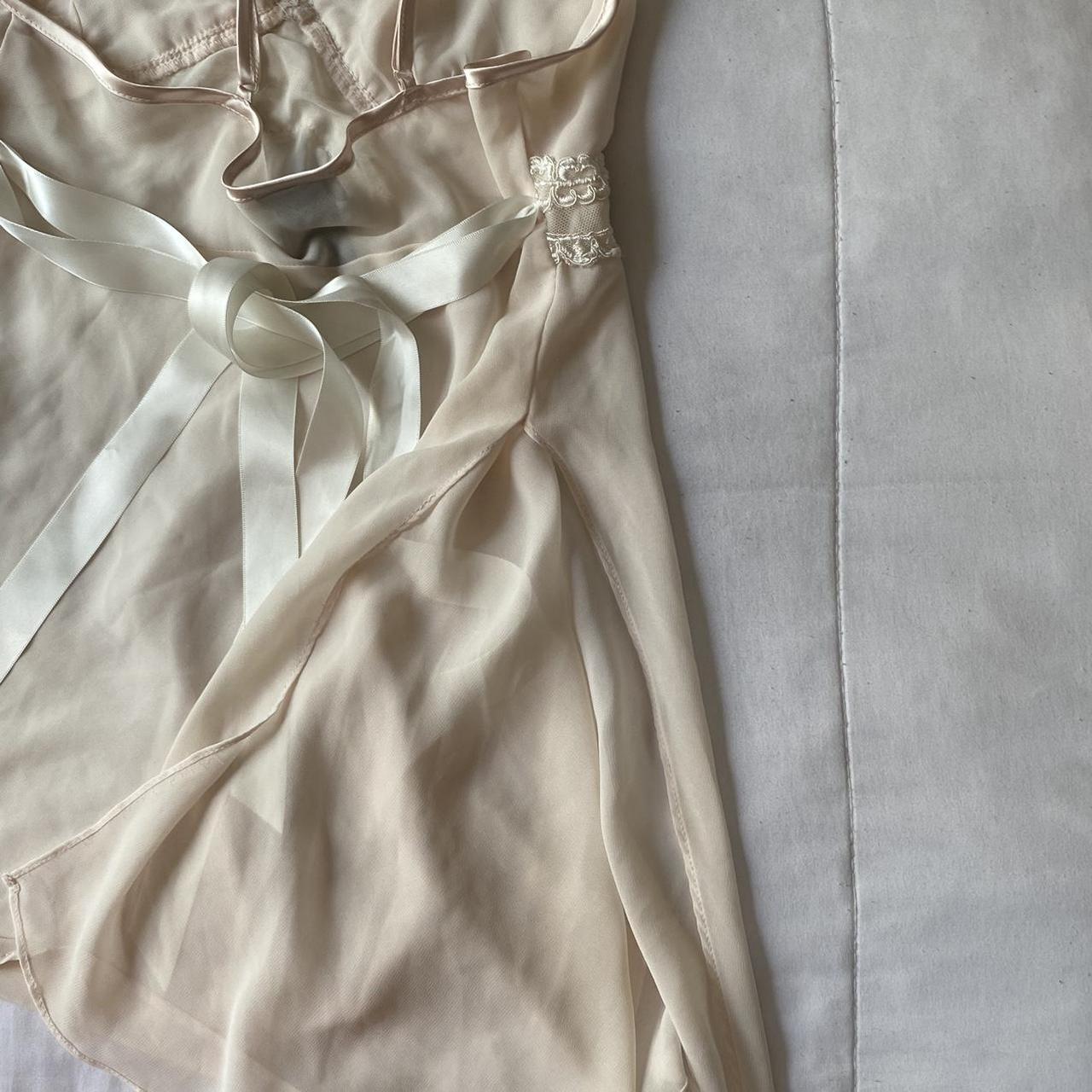 super cute vintage lingerie slip dress in great... - Depop