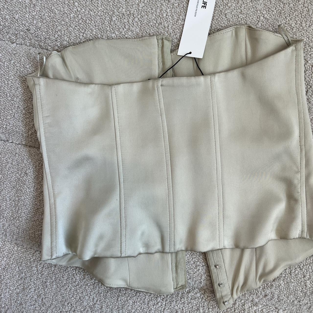 Satin corset from Zara never worn - it was a little - Depop