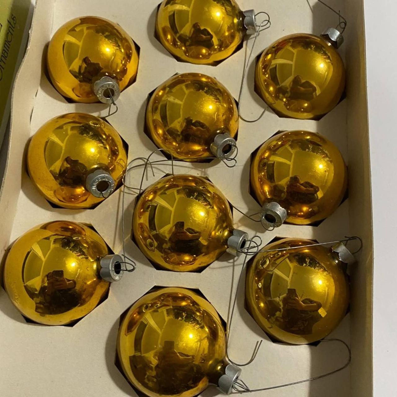 Vintage Christmas Glass Ball Ornaments Noelle... Depop