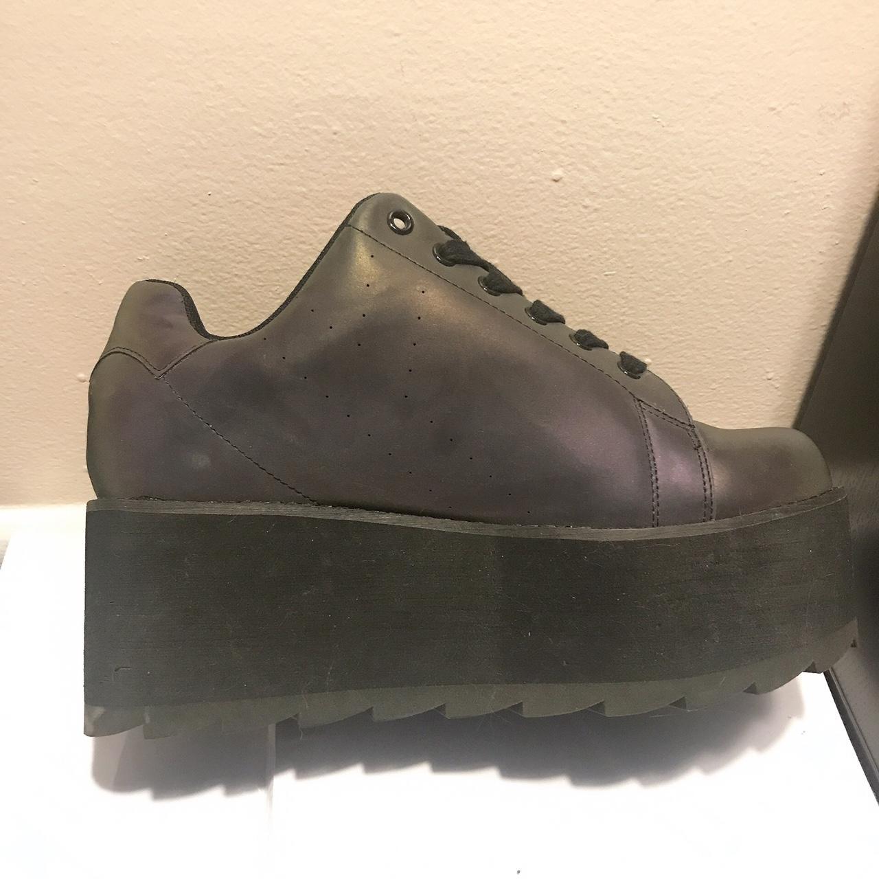 yru white platform sneakers