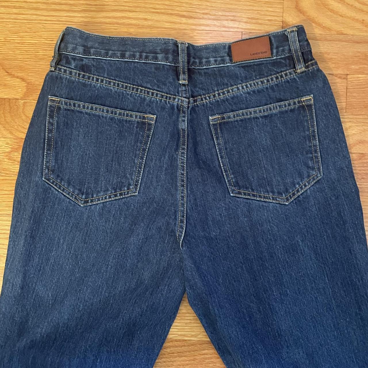 Lands end women s blue jeans depop