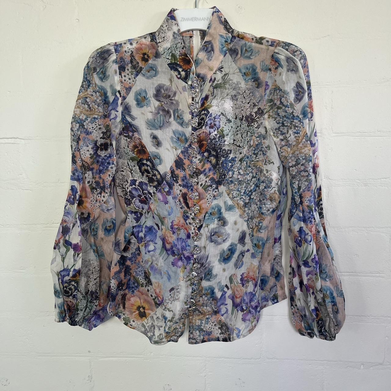 ZIMMERMANN TAMA BUTTON BLOUSE BRAND NEW WITH TAGS ON - Depop