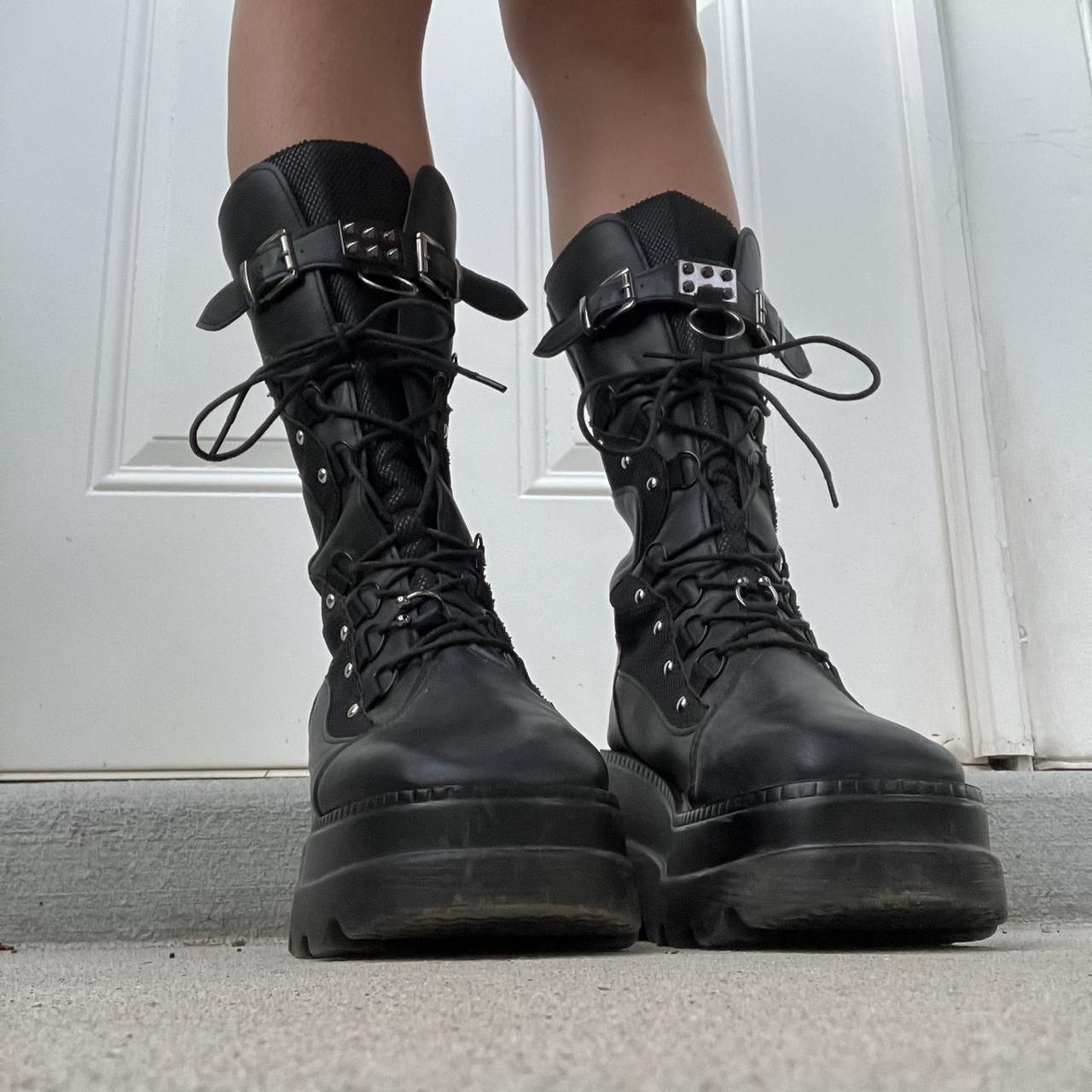 platform boots wide fit