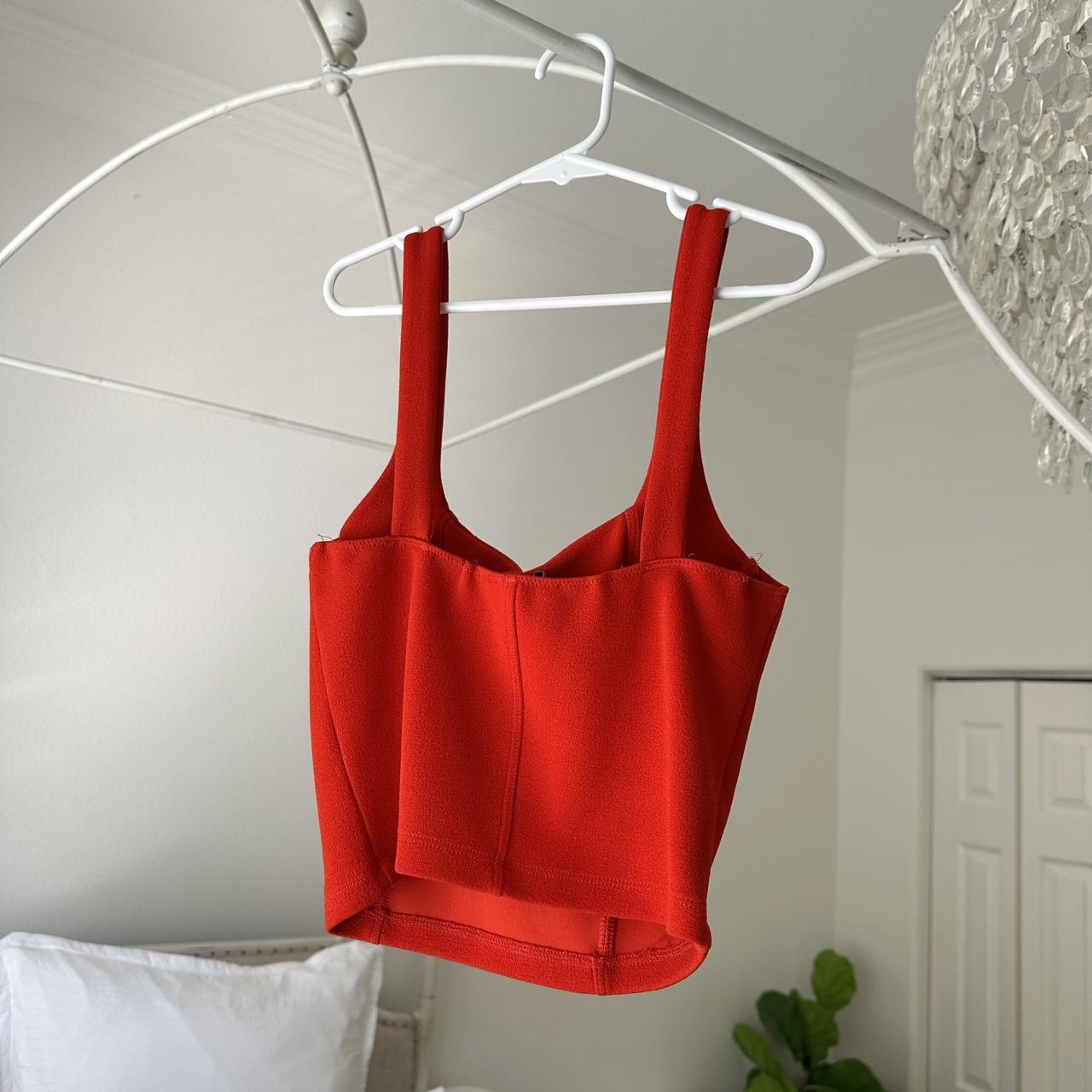 Zara Red Bustier Top , Perfect going out top, its