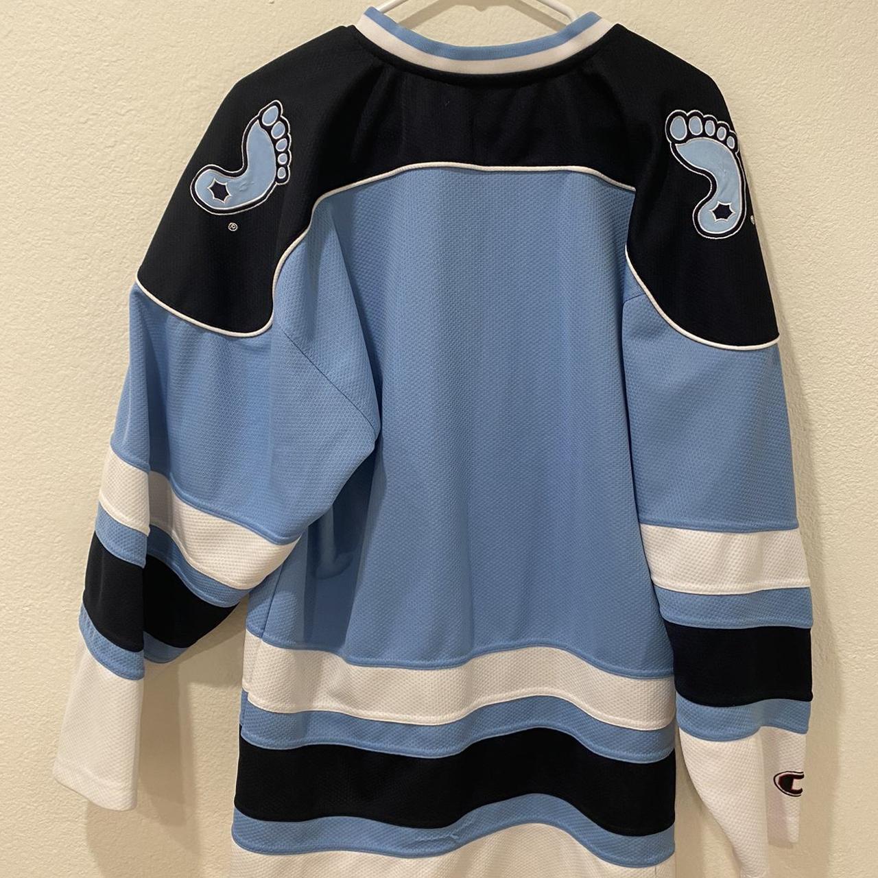 Black biscuit hockey jersey 🏒 (Size: - Depop