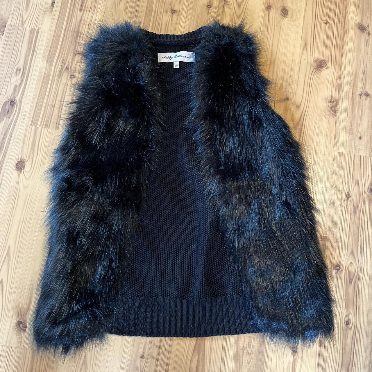 Sebby collection clearance fur vest