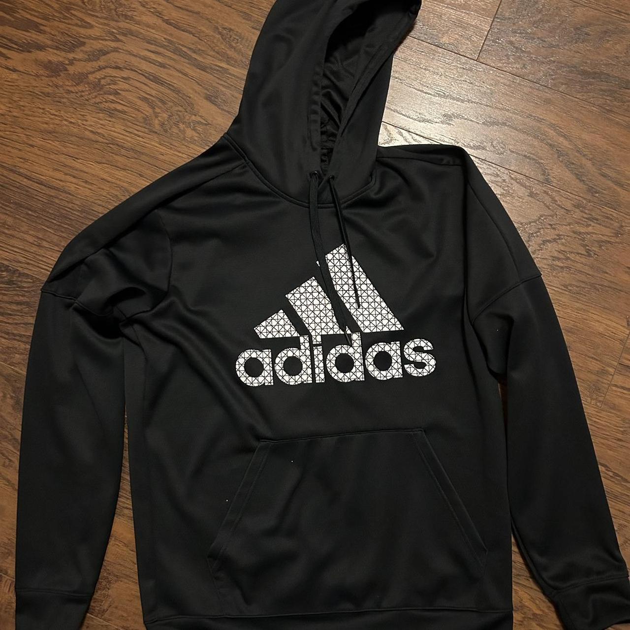 Size Large CLIMAWARM Adidas black polyester hoodie